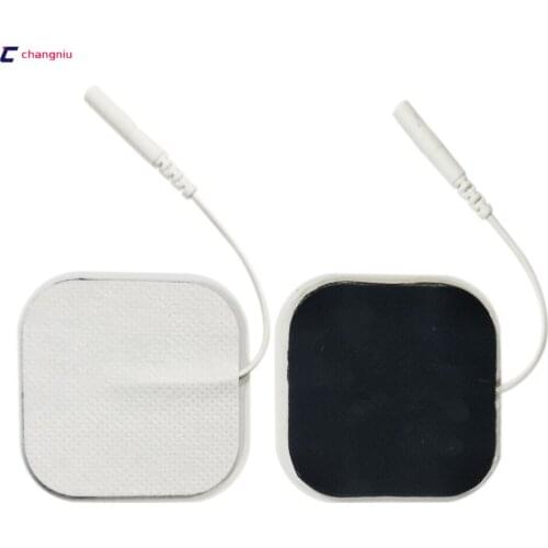 Free Shipping 50pcs/lot 5*5cm Tens Electrode Pads for Slimming Massage Digital Therapy Machine Massager
