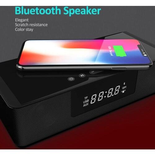 Bluetooth Speaker FM Radio Dual Alarm Clock/ Bluetooth & NFC Speaker USB Charger/ Wireless Charging