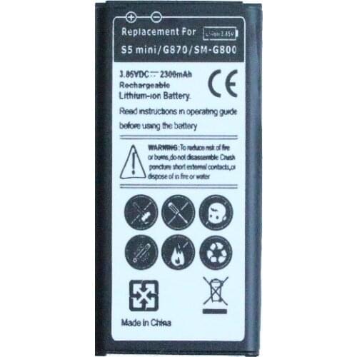 Ciszean 10pcs/lot 2300mAh EB-BG800BBE Replacement Li-ion Battery For SamSung Galaxy SV Mini S5 mini G870 SM-G800F SM-G800H G800