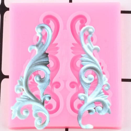 European Baroque Relief Silicone Mold DIY Cake Border Fondant Cake Decorating Tools Candy Resin Clay Chocolate Gumpaste Moulds
