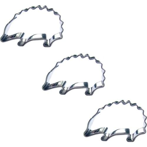 Little Hedgehog shape 3 piece cookie cutting molds, baking tools, cake decorating soft candy tools