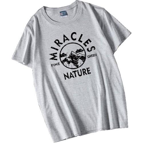 2021 Men Casual T-Shirts Short Sleeve Print Cotton O-neck Slim Tees Summer Male Fashion Loose Tops Sport Golf Hiking T-shirt