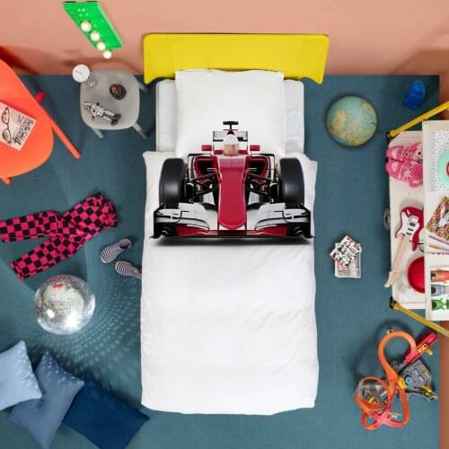 3D Printed Bumper Car Bedding Set Twin Size Bed Sheets For Kids Quilt Duvet Covers Single Bedroom Decor Boys Home Textiles
