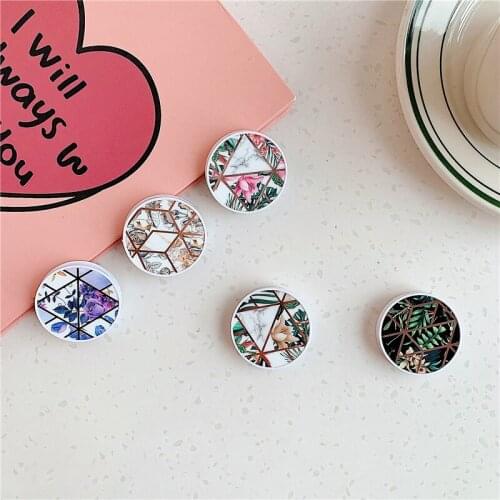 Beautiful Stitching Flowers Banana Leaf Folding Stand Ring Extension Phone Stand Universal Mobile Phone For iPhone 11 Pro Gift