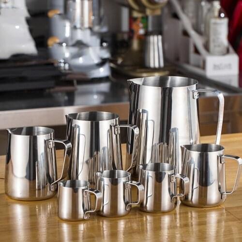 Stainless Steel Milk Frothing Pitcher Espresso Coffee Barista Craft Latte Cappuccino Milk Cream Cup Frothing Jug Pitcher