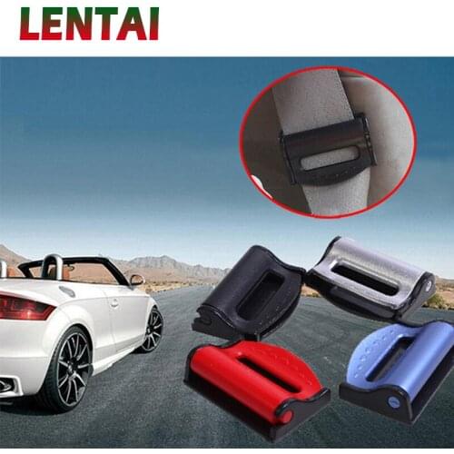 LENTAI For Hyundai solaris i30 tucson 2017 ix35 accent Mazda 3 6 cx-5 Land Rover 2Pcs Auto Car Safety Belt Clip Seat belt holder