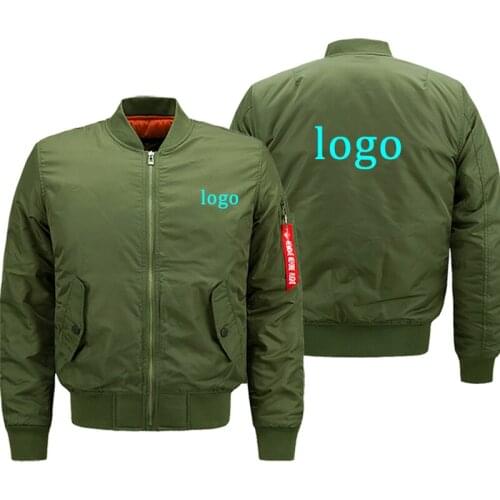 Personalized Logo Fashion Flight Suit Mens Street Jacket Oversized Jacket For Male Autumn Streetwear Comfortable Custom Jackets