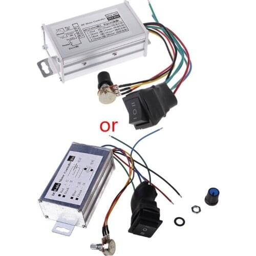 2020 New DC 12V 24V 36V 48V SoftStart Reversible Motor Speed Control PWM Controller PWM