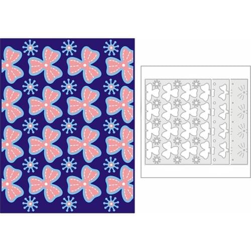 New 2021 Layering Bow-knot Panel Metal Cutting Dies for DIY Scrapbooking and Card Making Decorative Embossing Craft No Stamps