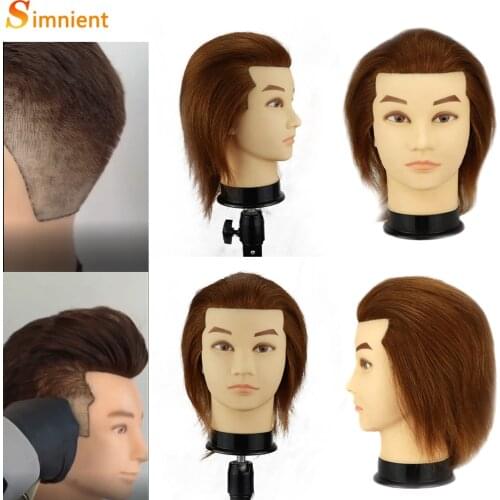 Hairdresser Head Manequin for Wigs Tete a Professional Style Styling Natural Hair Mannequin Heads Hairdressers Human Serves Man