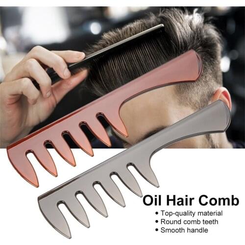 Men Hair Comb Plastic Wide Tooth Classic Brush Large Teeth Styling Tool Hair Care Styling Tool Barber Accessories