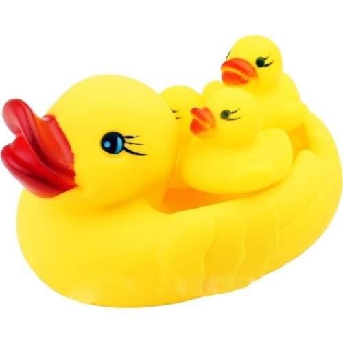 Rubber Duck Swimming Water Toys Baby Shower BB Bathing Toy Boys Girls Squeeze Sound Funny Gifts for Baby Kids Children Birthday