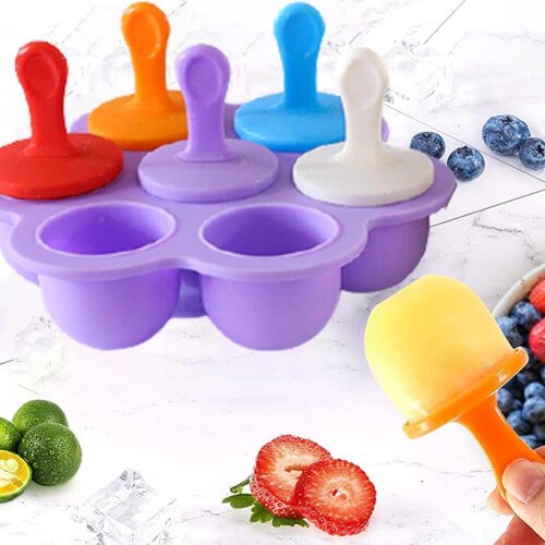 Silicone 7-Gat Schimmel Diy Dessert Mold Keuken Tool Milkshake Tray Popsicle Fruit Complementaire Accessorie Voedsel Ice Do I2O5
