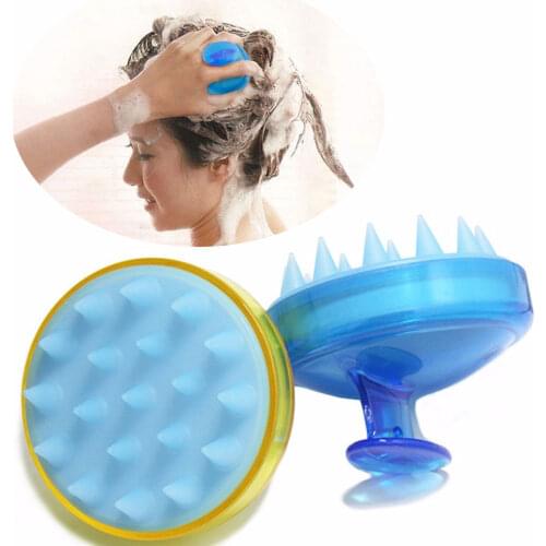Silicone Head Scalp Massager Brush Scalp Scrubber Massage Care Brush Shampoo Hair Washing Comb Brush Spa Massaging Health Brush
