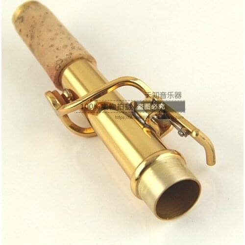 Soprano B-flat Saxophone Sax Bend Neck 16.8mm for Saxophone Sax Tenor Woodwind Instruments Accessories Gold