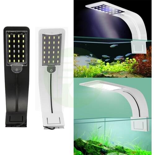 Super Slim LED Aquarium Light Lighting Plants Grow Light Aquatic Plant Lighting Waterproof Clip-on Lamp Energy Saving Lamp