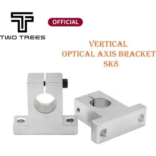 3D Printer Parts 1pcs Vertical Optical Axis Bracket SK8 Fixed Spport Seat SK8 SK10 SK12 Aluminum Support Shaft