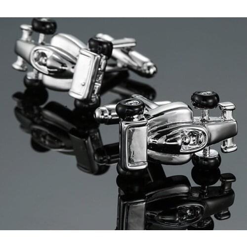 High quality racing Cufflinks new fashion jewelry brand car Cufflinks mens wedding shirt clothing badge pin gift