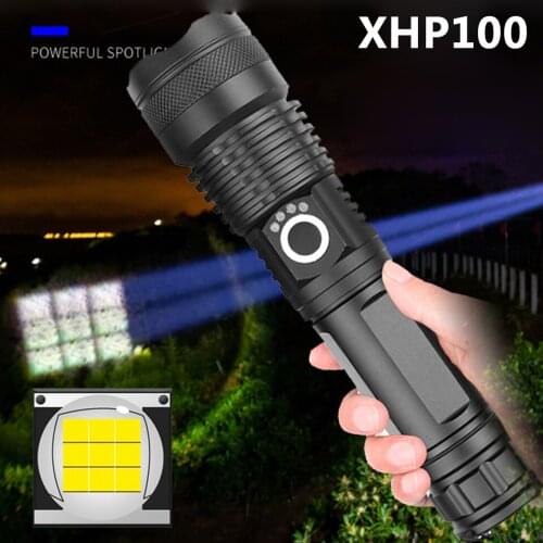XHP100 9 Core Powerful Led Flashlight Usb Recharge 18650 26650 Battery Zoomable Torch Aluminum Waterproof Light XHP50.2 Lantern