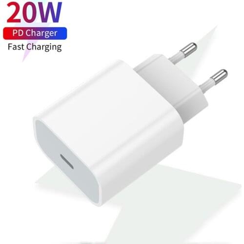 20W USB Type C PD Fast Charger Adapter For iPhone 12 11 Pro XS Max 8 QC3.0 PD Charging Power Cargador for Samsung S21 Xiaomi 11