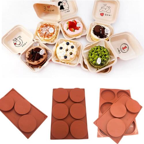 3/6 Hole Silicone Mold 4 Inch Cake Mold Practical Cake Decoration Tools Cake Tool Baking Accessories Chocolate Biscuit Mold DIY