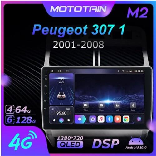 K7 Ownice 6G+128G Android 10.0 Car Radio For Peugeot 307 1 2001 - 2008 Multimedia DVD Audio 4G LTE GPS Navi 360 BT 5.0 Carplay