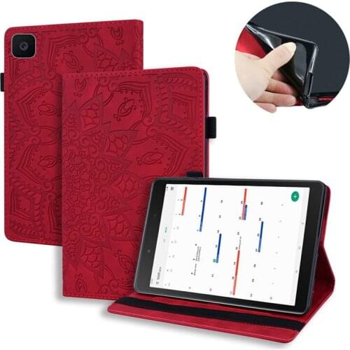 Tablet Cover for Funda Samsung Galaxy Tab A 8 2019 Case T290 T295 T297 Embossed Leather Wallet Cover For Galaxy Tab A 8.0 2019