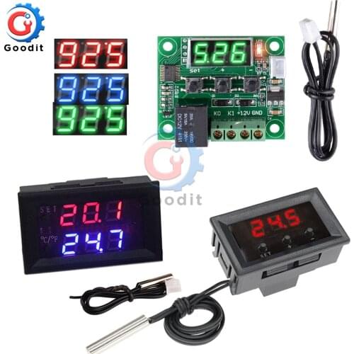 DC 12V W1209WK W1209 Digital Thermostat Temperature Controller Regulator Thermoregulator Incubator NTC Sensor Meter Case