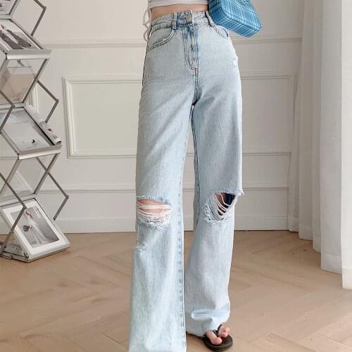 DiYiG WOMAN Women's Straight Jeans