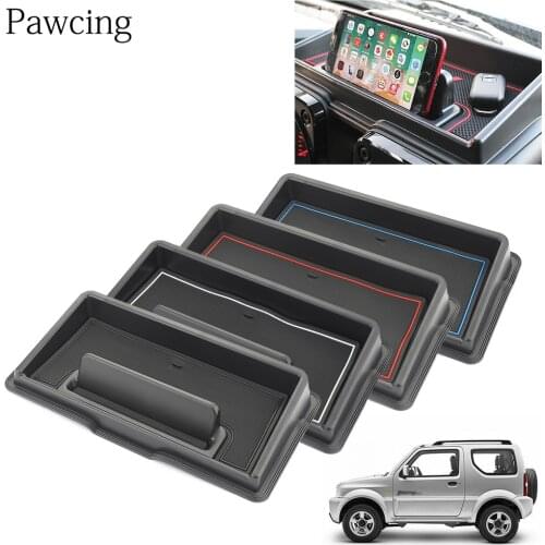 For Suzuki JIMNY JB64 JB74 2019 2020 2021 Car Central Armrest Storage Box Center Console Flocking Organizer Holder Accessories