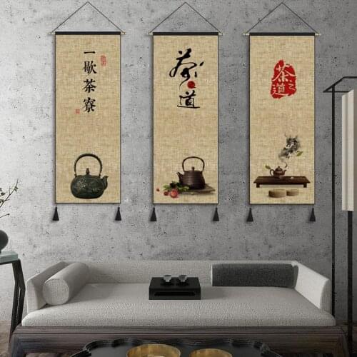 Chinese Tea Ceremony Wall Art Posters Painting for Living Room Decoration Canvas Print Painting Aesthetics Posters Home Decor