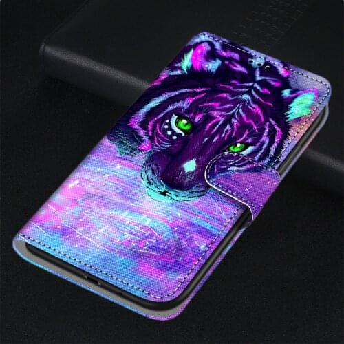 Wild Animal Phone Bag Box Leather Case For Cover Sony Xperia 10 L2 L3 X XA XA1 XA2 Plus Lion Unicorn Frog Kitten Cat Wallet P08F