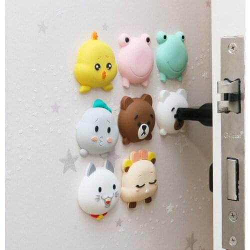 Cartoon Door stopper Doorknob Rubber Fender Lock Protective Pad Door Crash Pad Wall Protector Savor Shockproof Crash Pad Fashion