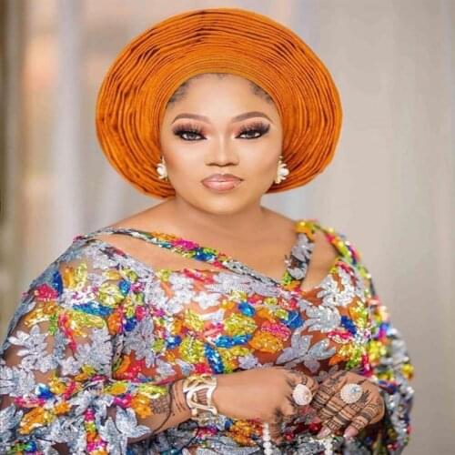 Latest African Organza Lace Fabric 2020 High Quality Lace Sequins French Nigerian Lace Fabric For Wedding Party Dress SL699