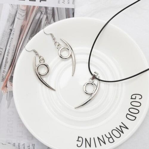 2021 New Anime N-A-R-U-T Orojimaru same style hook jade earring earhookCosplay Jewellery for Women Girls Gift