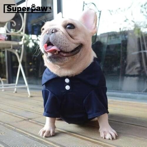 New Summer Pet Dog POLO T-shirt Vest Clothes Puppy Coat Jacket Sweater For Small Medium Dogs Corgi Pug Schnauzer LXC29