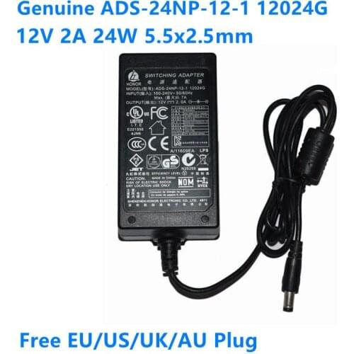 Genuine HONOR ADS-24NP-12-1 12024G 12V 2A 24W AC Switching Adapter For 24W Power Supply Charger