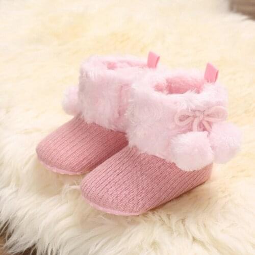 Autumn-winter Newborn Baby Girl Boy Cotton Boots Casual Shoes First Walkers Boot Infant Non-slip Soft Sole Shoes