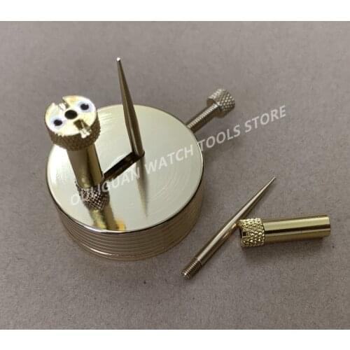 Alloy Watch Movement Balance Wheel Hairspring Support Stand with Nuts Base Accessory Watch Part Repair Tool for Watchmaker