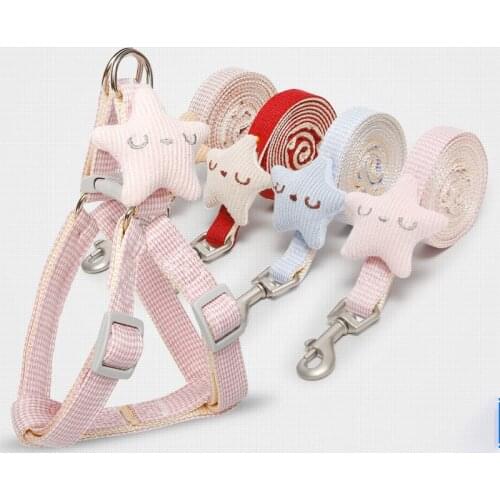 Dog Cat Harness Leash Adjustable Vest Collar Belt Puppy Outdoor Training Dog Supplies Small Medium Dogs Leashes