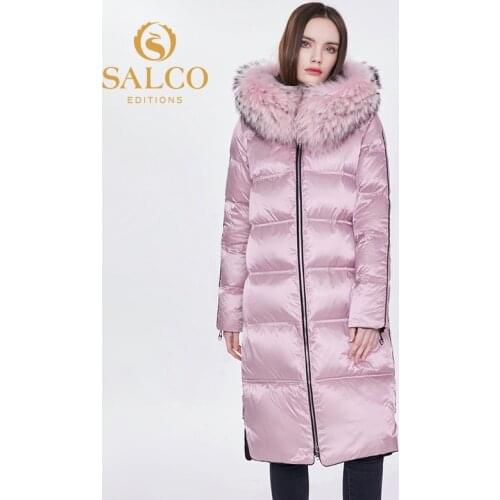 SALCO In 2020, the latest double-sided wear pearl cotton natural animal fur coat, winter warm jacket