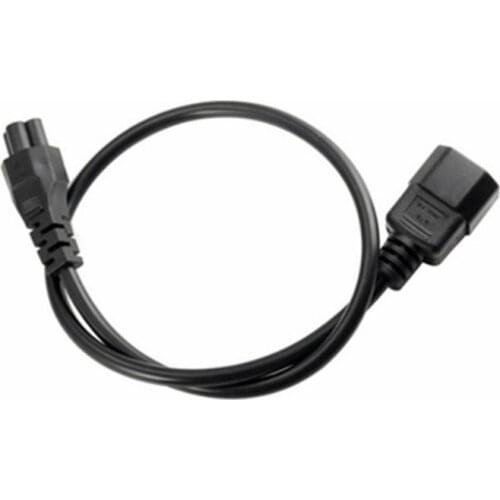 IEC 320 C14 Male Plug to C5 Female Adapter Cable IEC 3 Pin Male to C5 Micky.PDU PSU Power Converter Cord ,30CM