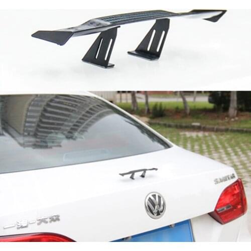 1Pcs New Black color Mini Universal Spoiler Wing For All Car Spoiler Wing Carbon Fiber Auto Car Tail Decoration
