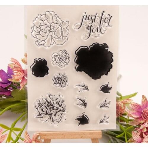 1pc just for you Transparent Seal Clear Silicone Stamp Cutting DIY Scrapbooking Rubber Coloring Embossing Decor Reusable 11*15cm