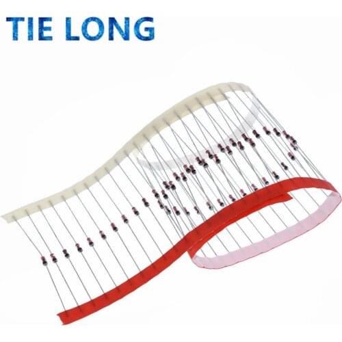 100PCS 1/2W DO-35 BZX55C3V3 4V7 5V1 6V2 6V8 7V5 8V2 9V1 10V 11V 12V 13V 15V 18V 24V 30V 3.3/4.7/5.1/6.8/7.5/8.2/9.1V Zener Diode