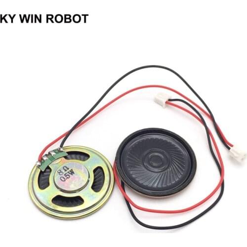 2pcs New Ultra-thin speaker 8 ohms 0.5 watt 0.5W 8R speaker Diameter 40MM 4CM thickness 5MM with PH2.54 terminal wire length 15C