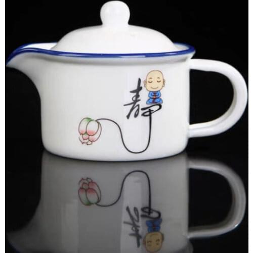 Kung Fu Tea Pot Porcelain Kettle Household Filter Small Capacity Personal Office Teaware