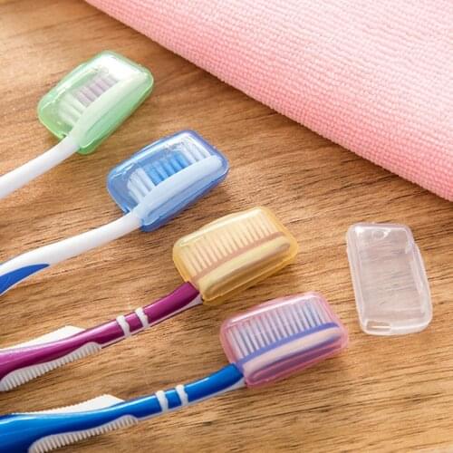 5Pcs/set Colorful Portable Tooth Brush Cover Holder Toothbrush Head Travel Hiking Camping Cap Cases Covers Protector