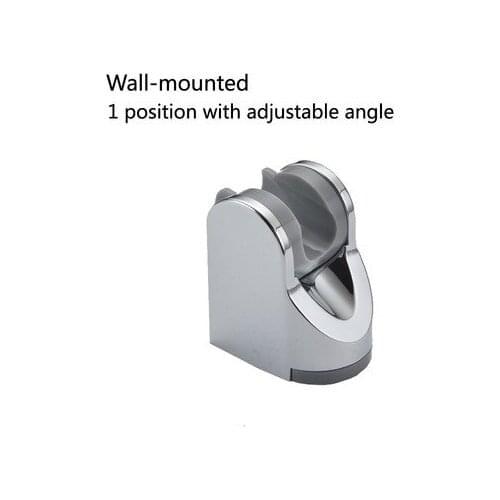 Classic Chrome Finish Wall Shower Seat ABS Electroplating Shower Fixed Seat Hand Spray Adjustable Movable Support Shower Holder