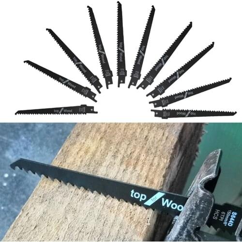 10pcs/lot Saw Blades Reciprocating Saw Blade Hand saw Saber Saw blade For Wood Metal Reciprocating Saw Power Tools Accessories